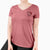 Jolly Vizsla Mix - Tegan - Women's V-neck Shirt