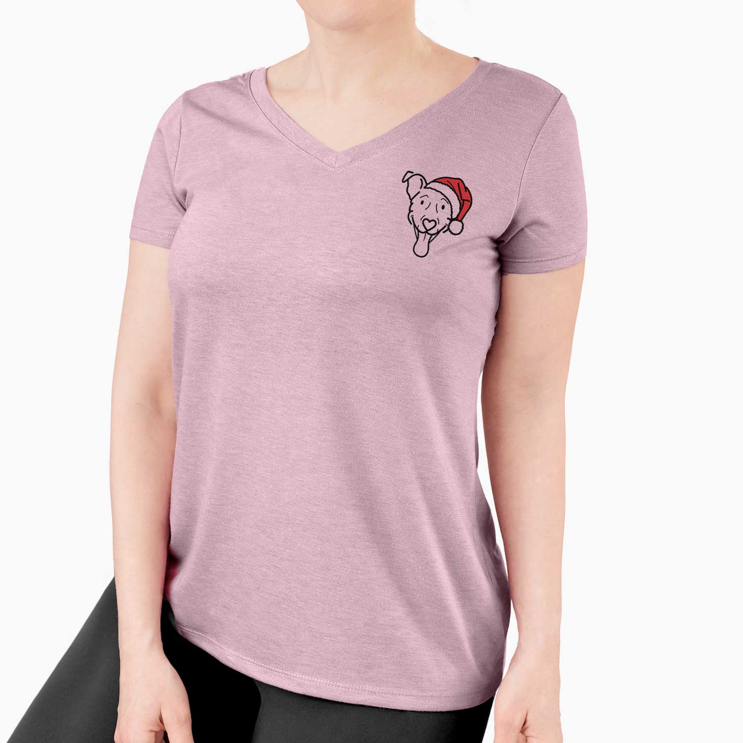 Jolly Vizsla Mix - Tegan - Women's V-neck Shirt