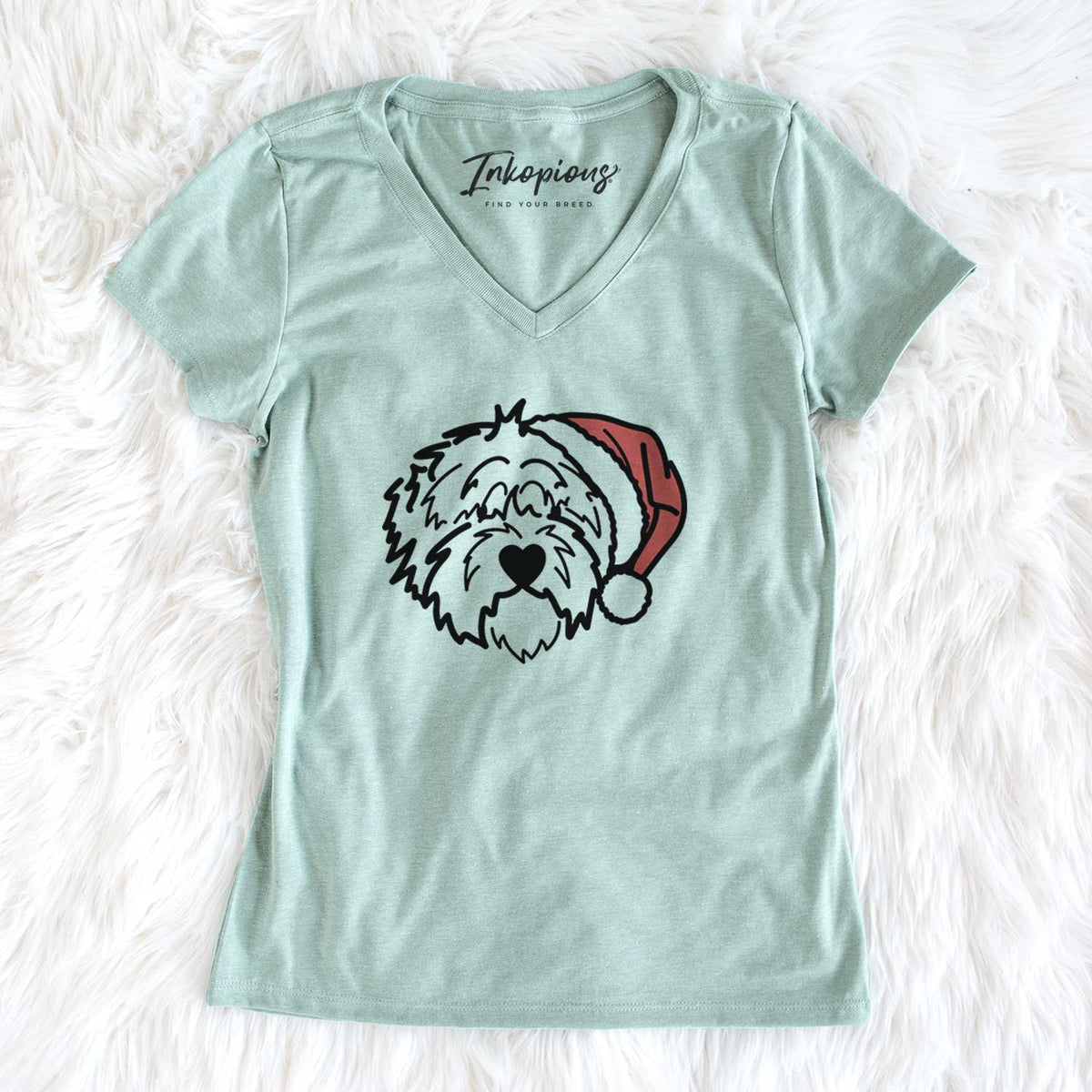 Jolly Old English Sheepdog - Penny - Women's V-neck Shirt