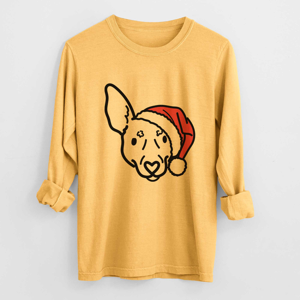 Jolly Rat Terrier - Penny - Heavyweight 100% Cotton Long Sleeve