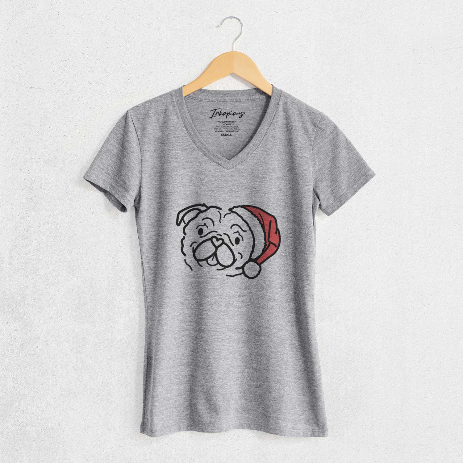 Jolly Pug - Pip - Women's V-neck Shirt