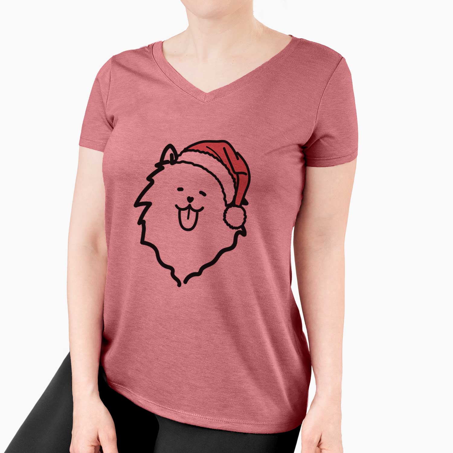 Jolly Pomeranian - Women's V-neck Shirt