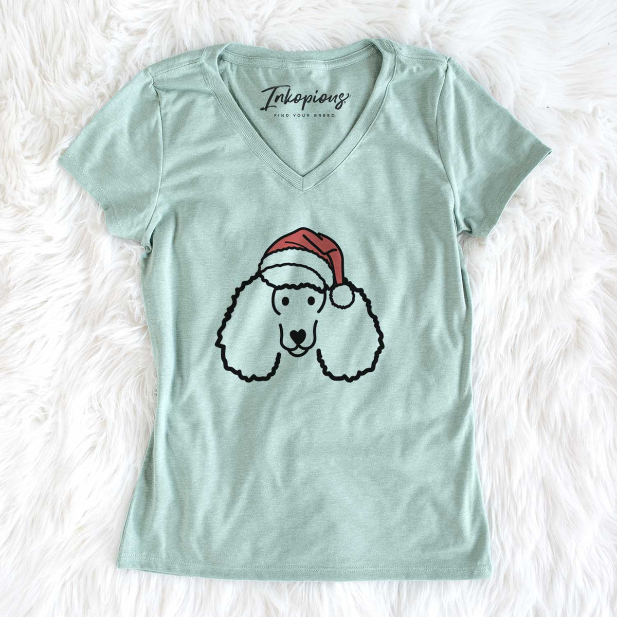 Jolly Poodle - Women&#39;s V-neck Shirt