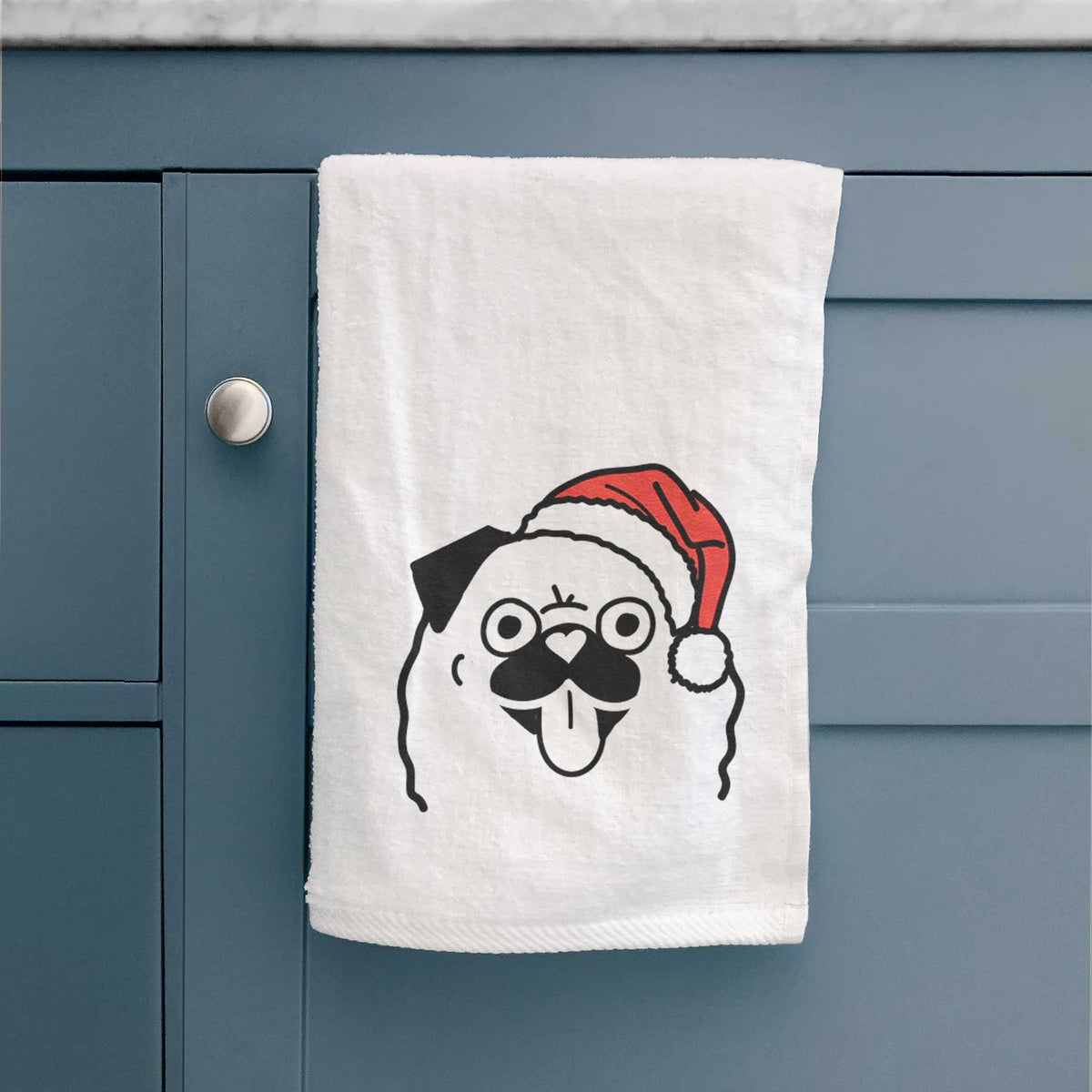 Jolly Pug - Decorative Hand Towel