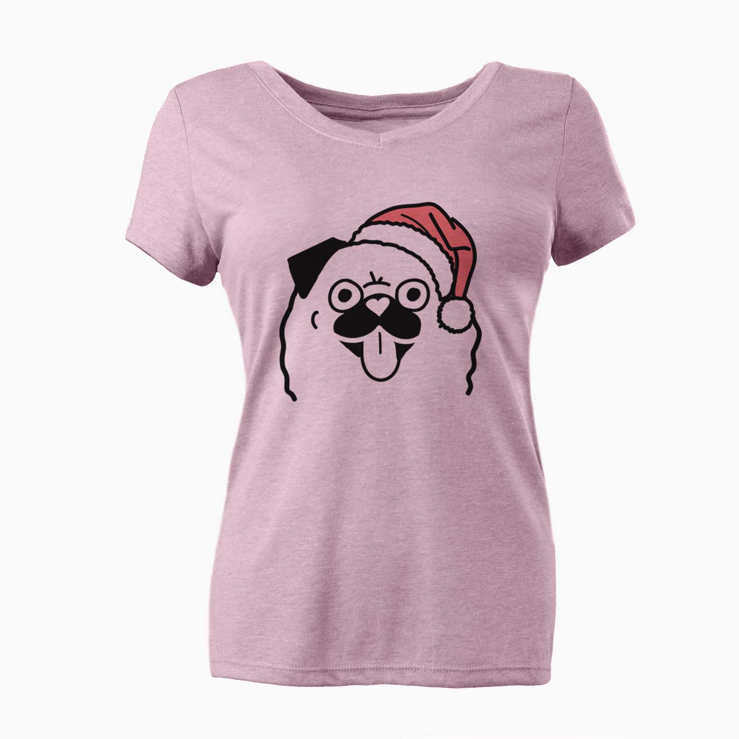 Jolly Pug - Women's V-neck Shirt