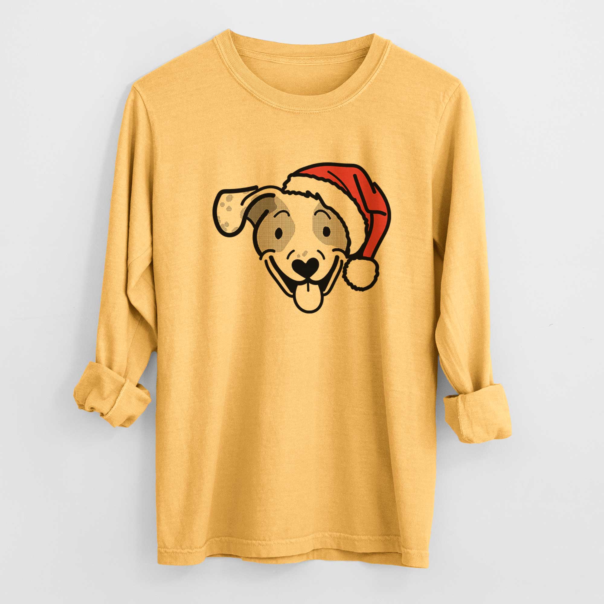 Jolly Beagle Mix - Roland - Heavyweight 100% Cotton Long Sleeve