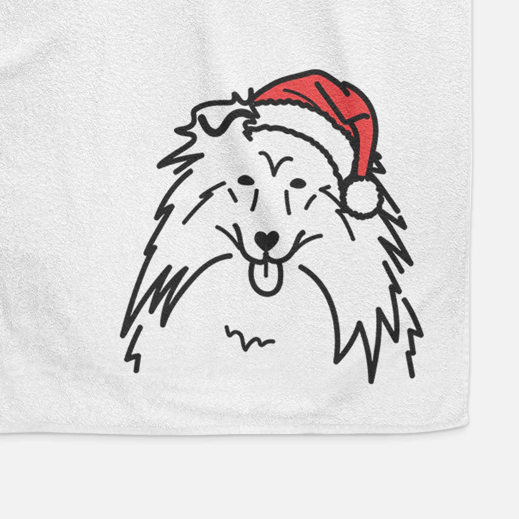 Jolly Rough Collie - Decorative Hand Towel