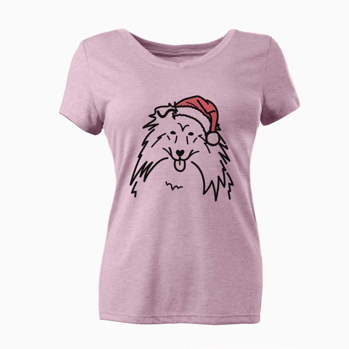 Jolly Rough Collie - Women's V-neck Shirt