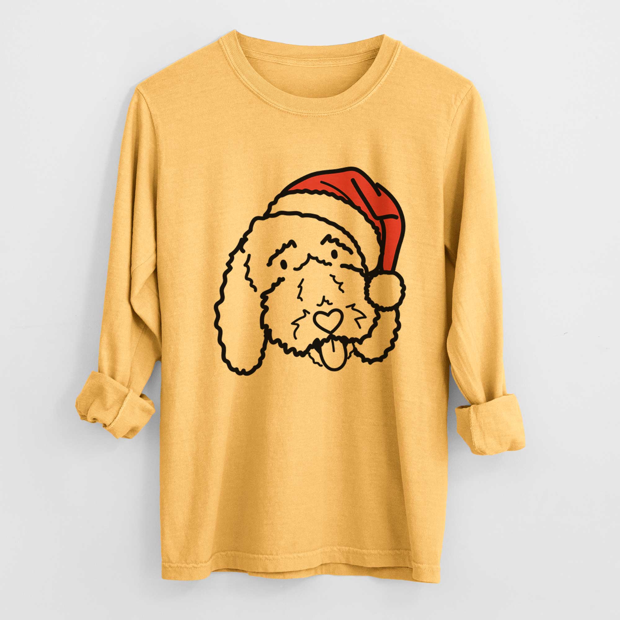 Jolly Bernedoodle - Ruby - Heavyweight 100% Cotton Long Sleeve