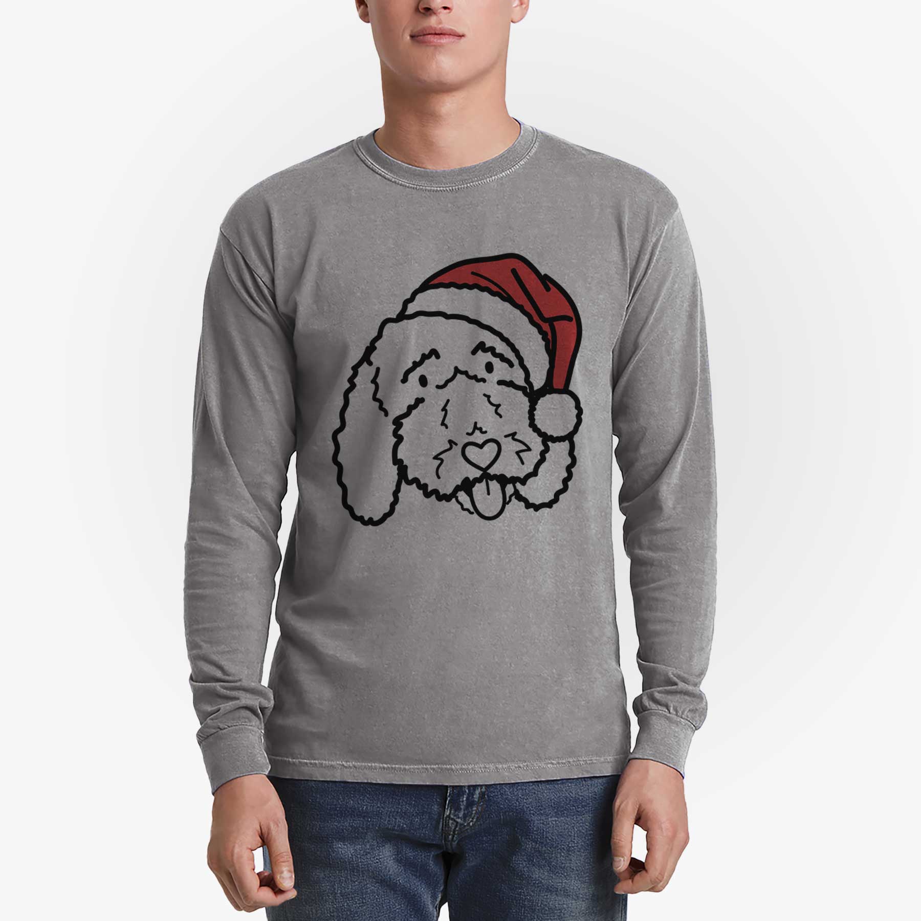 Jolly Bernedoodle - Ruby - Heavyweight 100% Cotton Long Sleeve