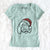 Jolly Bernedoodle - Ruby - Women's V-neck Shirt