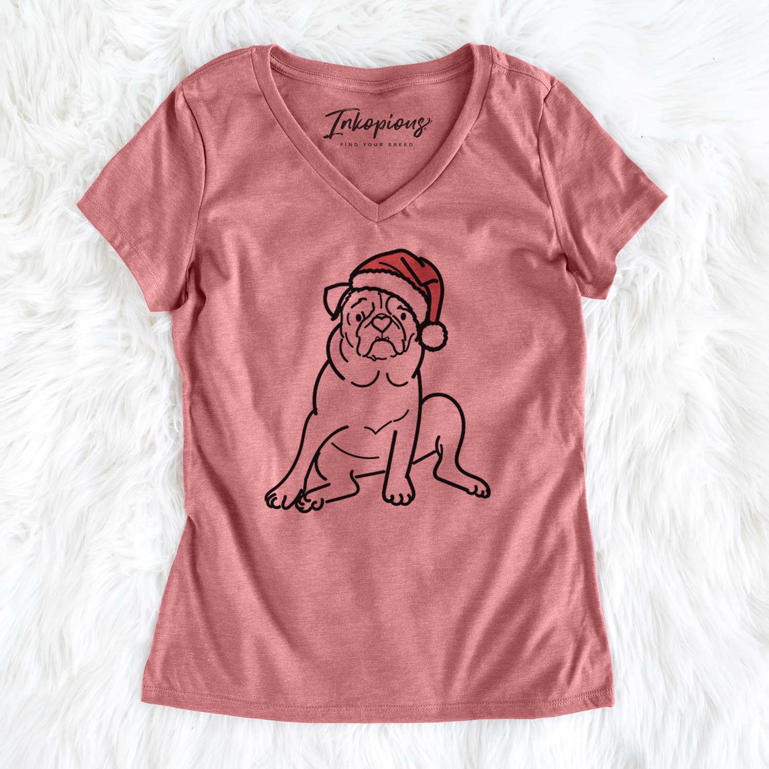 Jolly Pug - Rudy - Women's V-neck Shirt