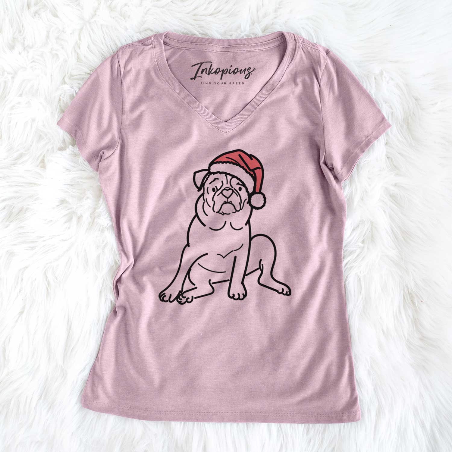 Jolly Pug - Rudy - Women's V-neck Shirt