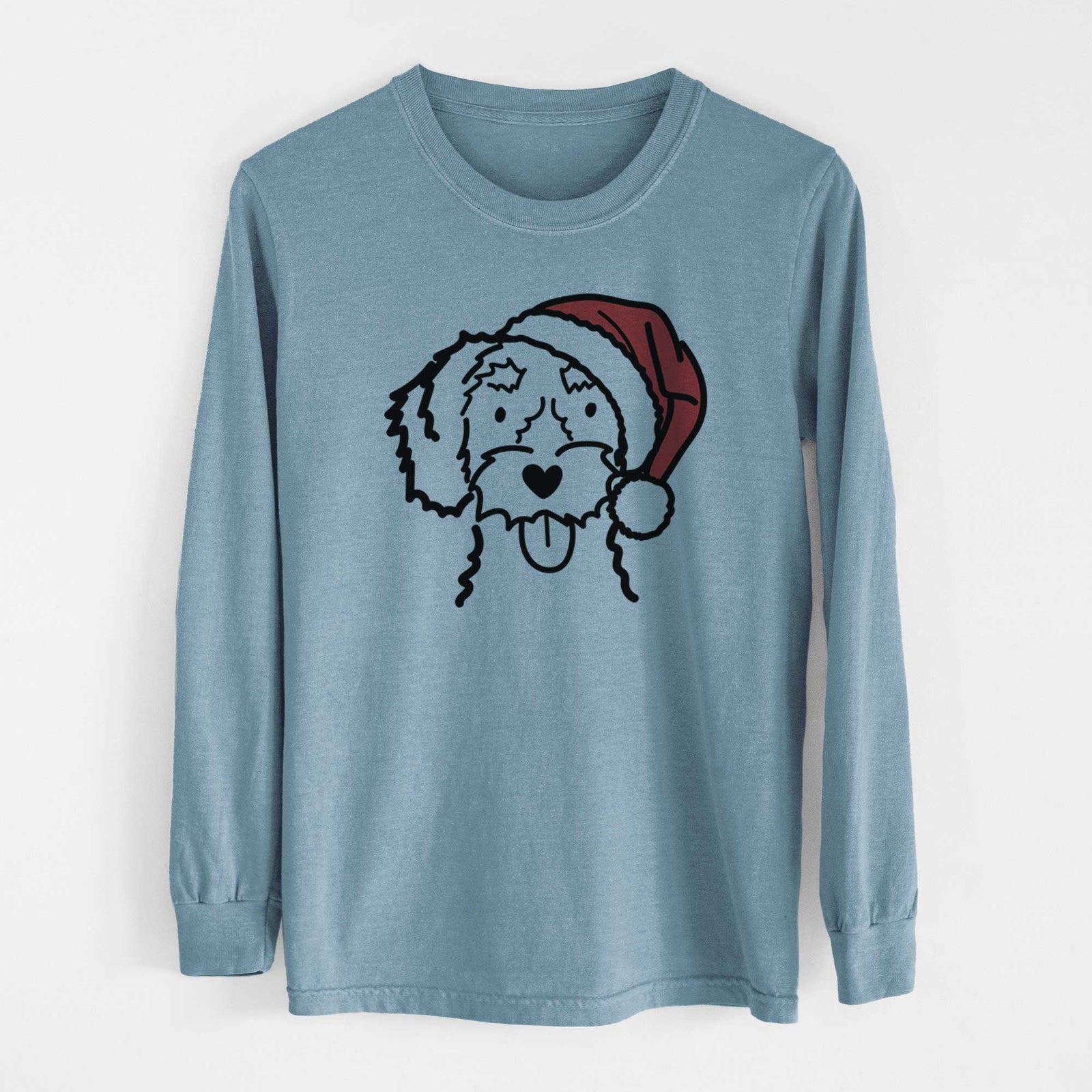 Jolly White Schnoodle - Heavyweight 100% Cotton Long Sleeve