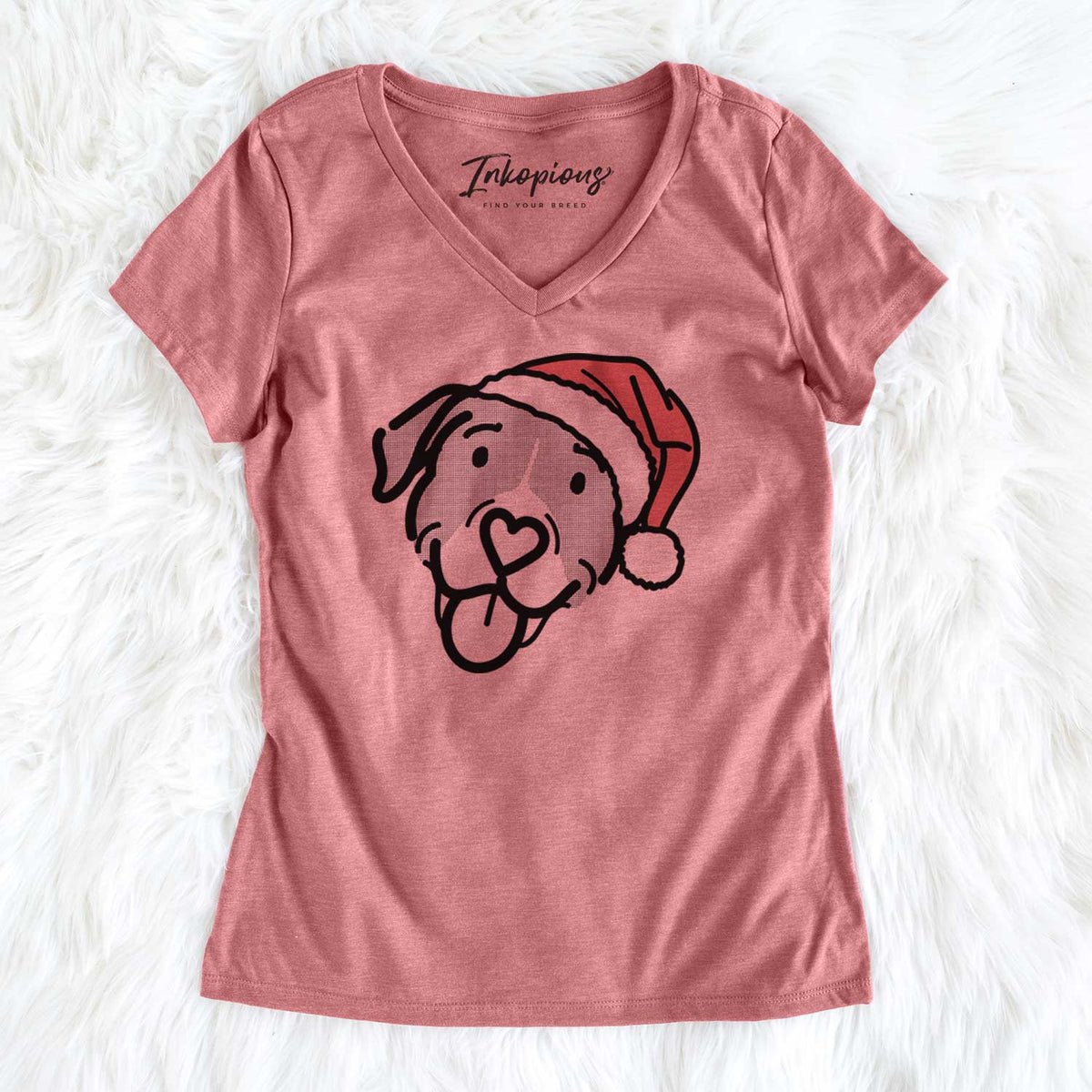 Jolly Pitbull Mix - Shadow - Women's V-neck Shirt