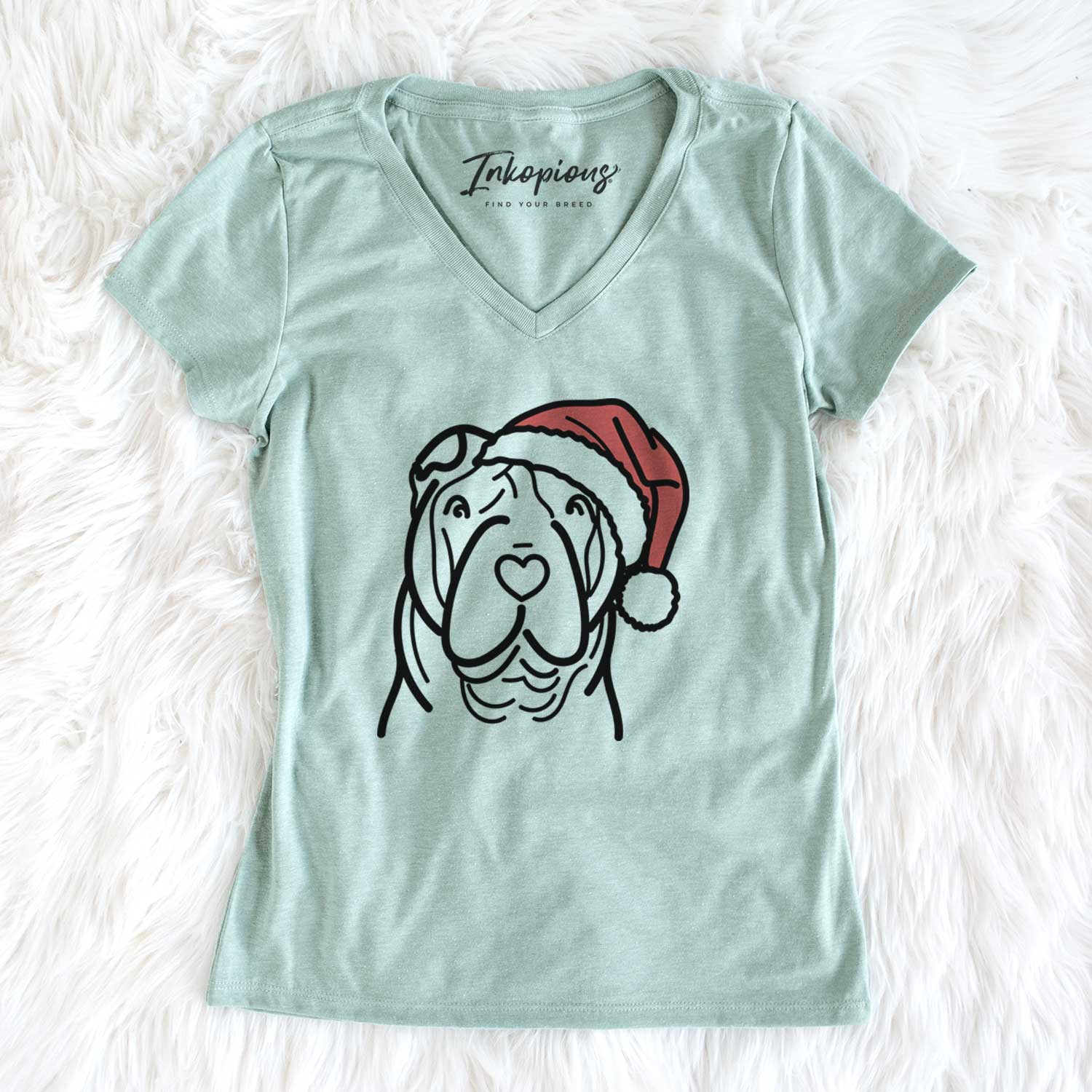 Jolly Shar Pei - Women's V-neck Shirt