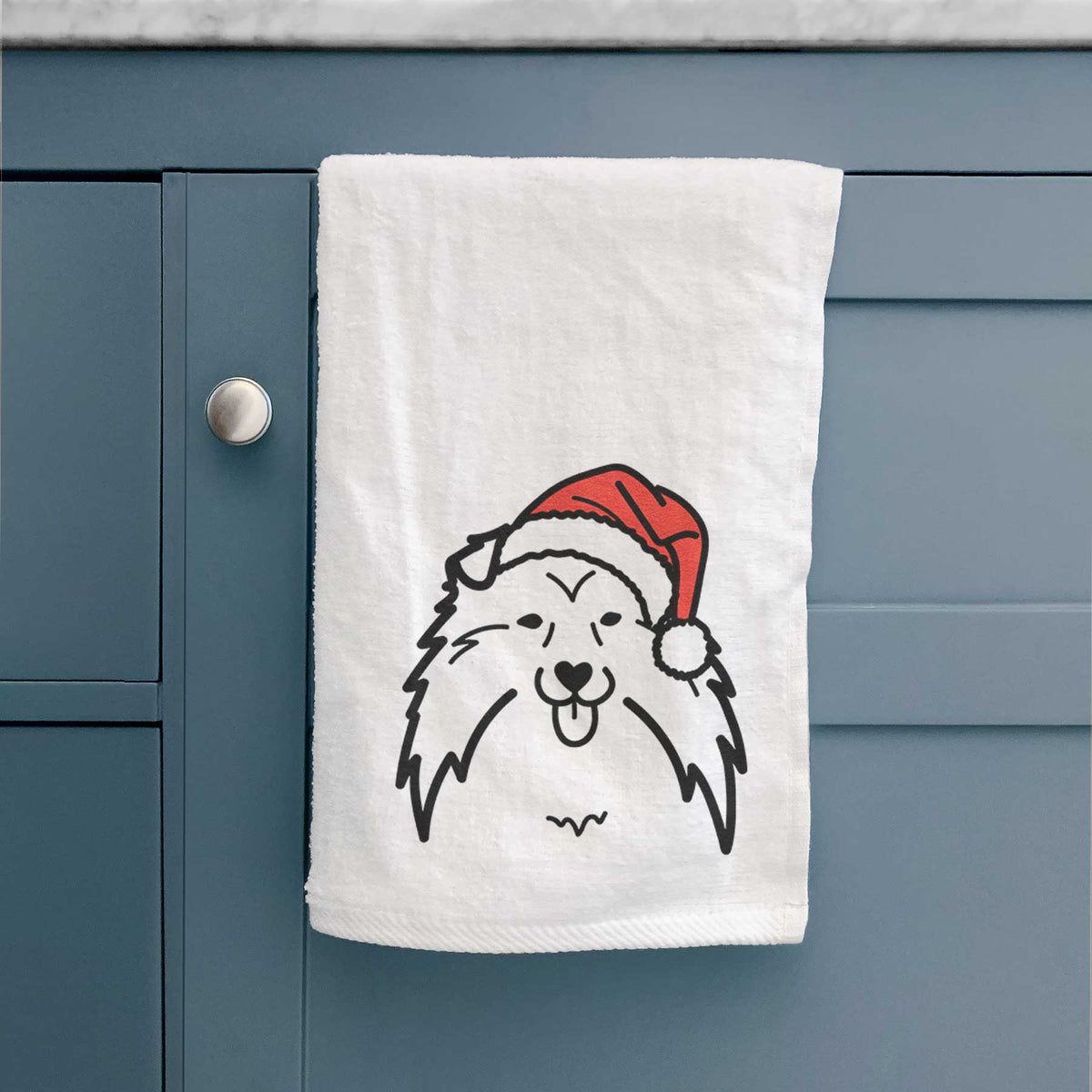 Jolly Shetland Sheepdog - Decorative Hand Towel