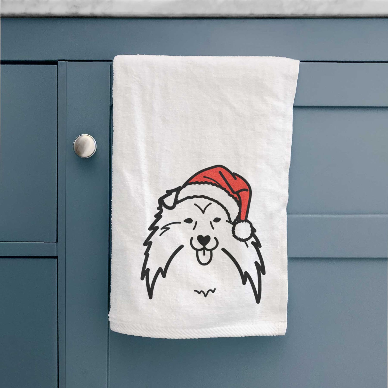 Jolly Shetland Sheepdog - Decorative Hand Towel