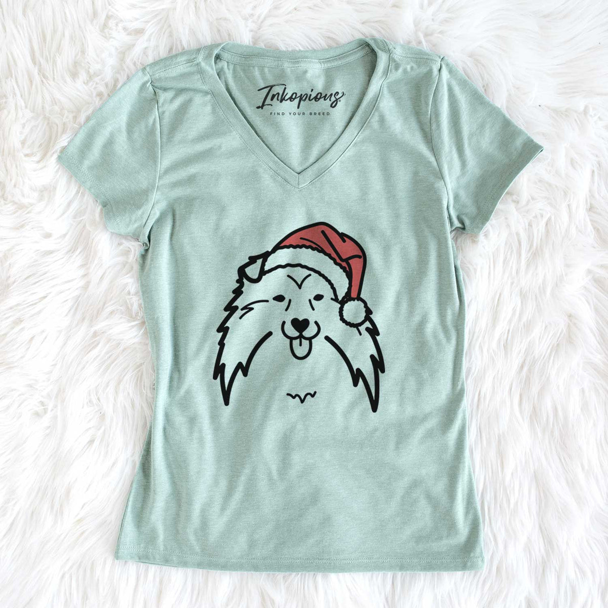 Jolly Shetland Sheepdog - Women&#39;s V-neck Shirt