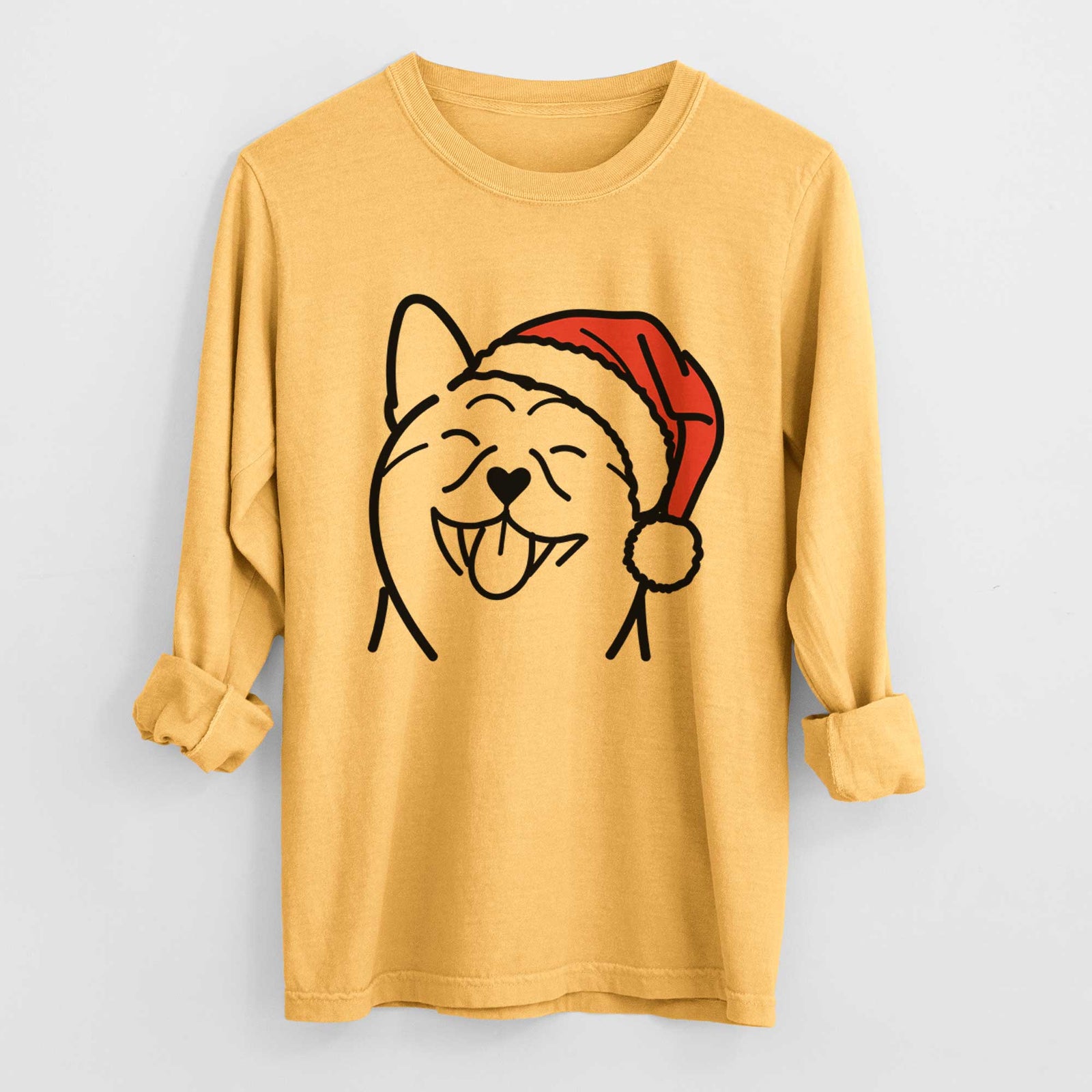 Jolly Shiba Inu - Heavyweight 100% Cotton Long Sleeve