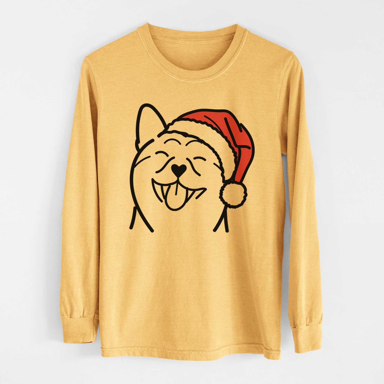 Jolly Shiba Inu - Heavyweight 100% Cotton Long Sleeve
