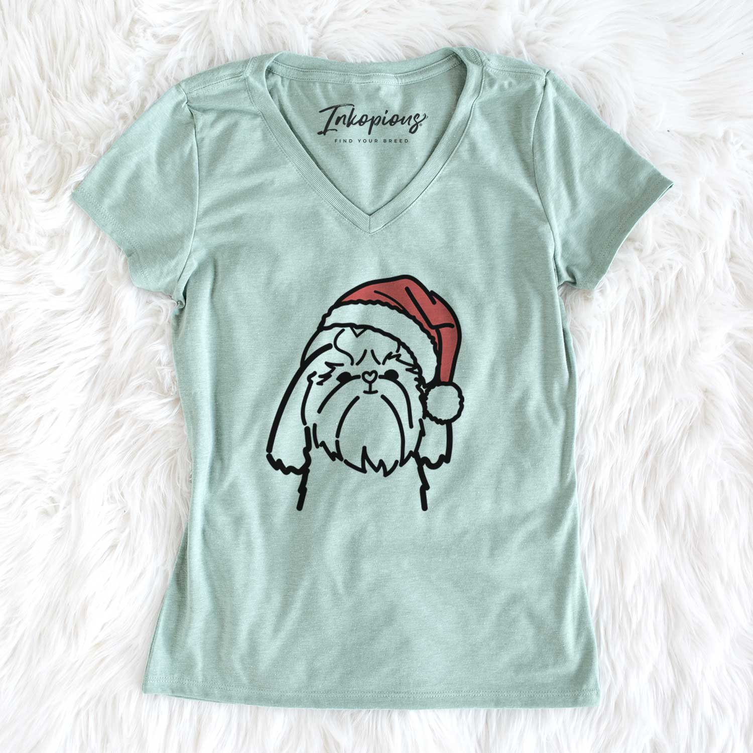 Jolly Shih Tzu - Women's V-neck Shirt