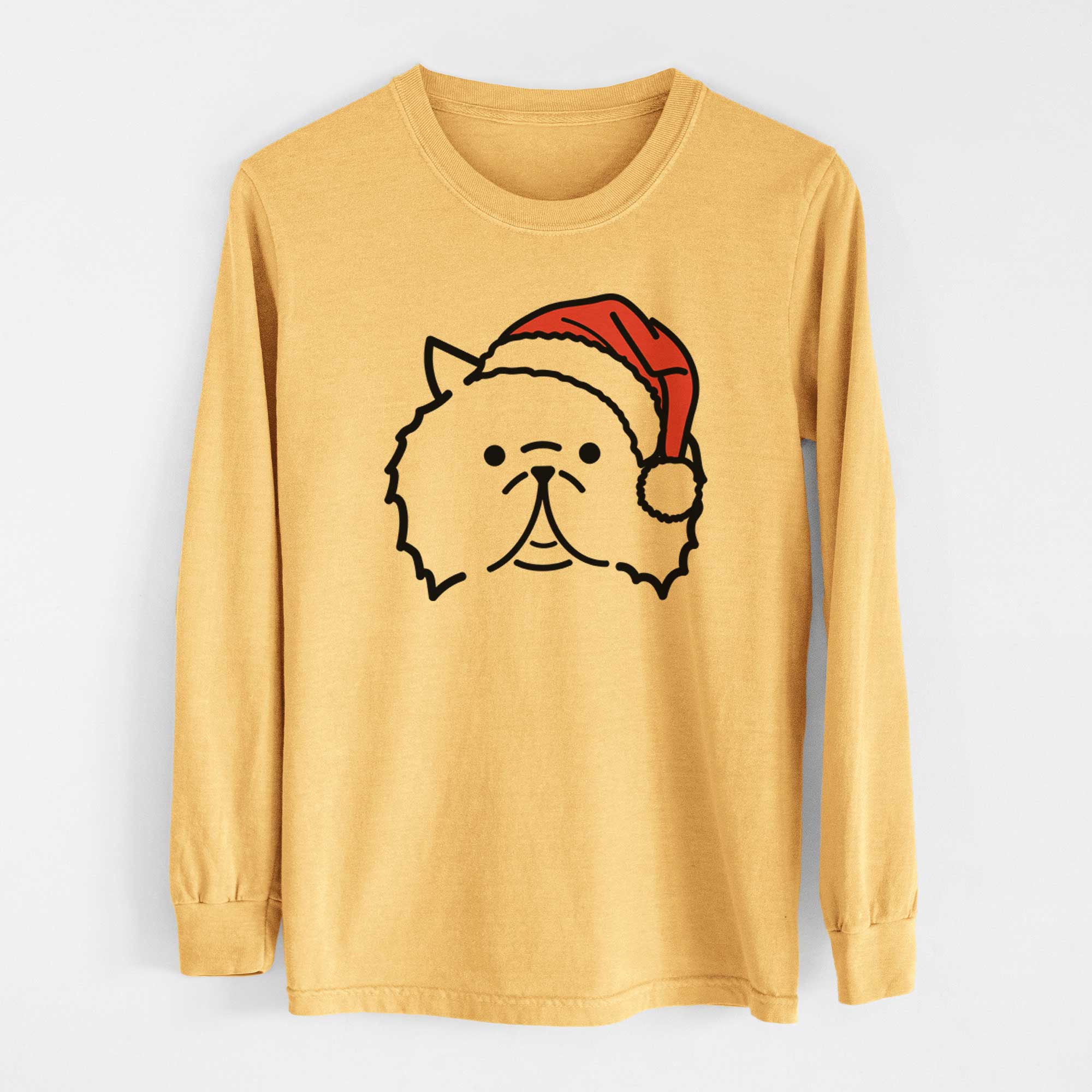 Jolly Persian Cat - Smoosh - Heavyweight 100% Cotton Long Sleeve