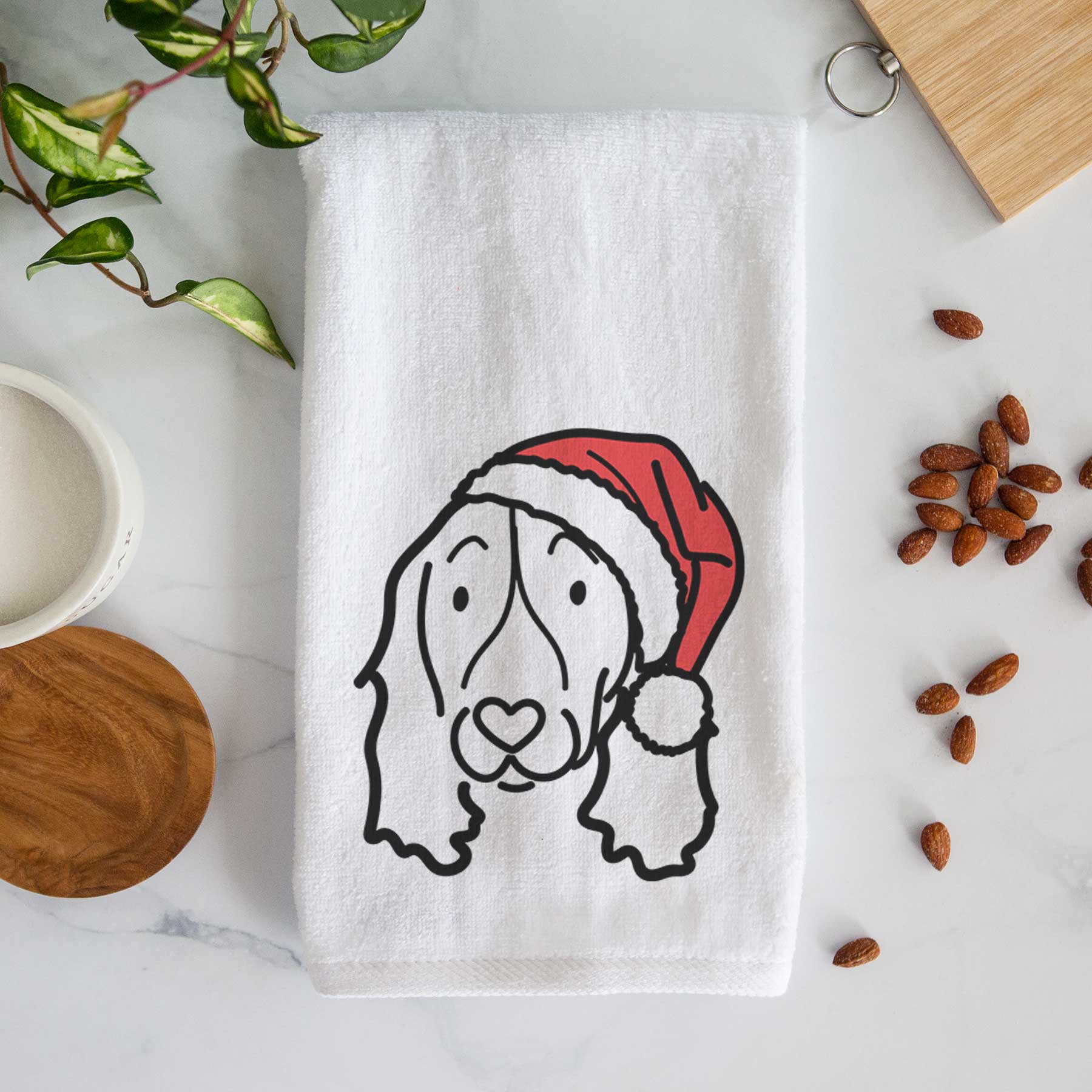 Jolly English Springer Spaniel - Decorative Hand Towel