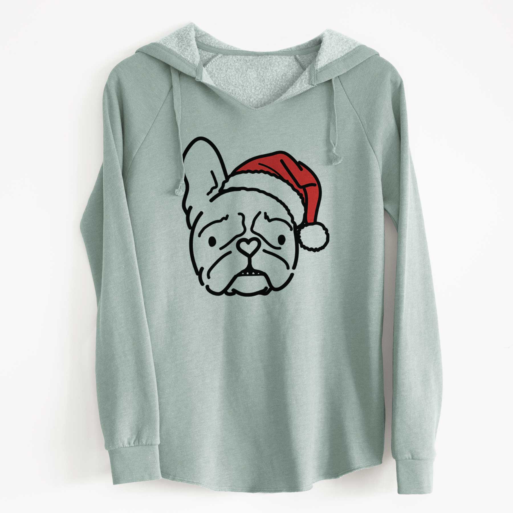 Jolly French Bulldog - Squishy - Cali Wave Hooded Sweatshirt