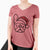 Jolly French Bulldog - Squishy - Women's V-neck Shirt