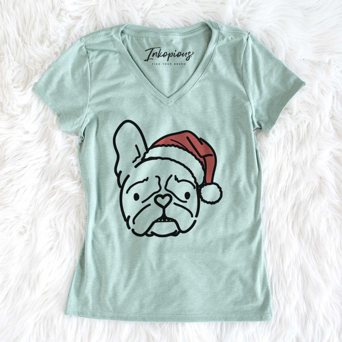 Jolly French Bulldog - Squishy - Women&#39;s V-neck Shirt