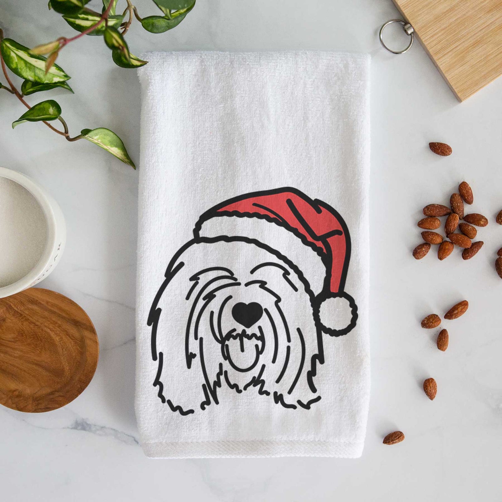 Jolly Tibetan Mastiff - Stan - Decorative Hand Towel
