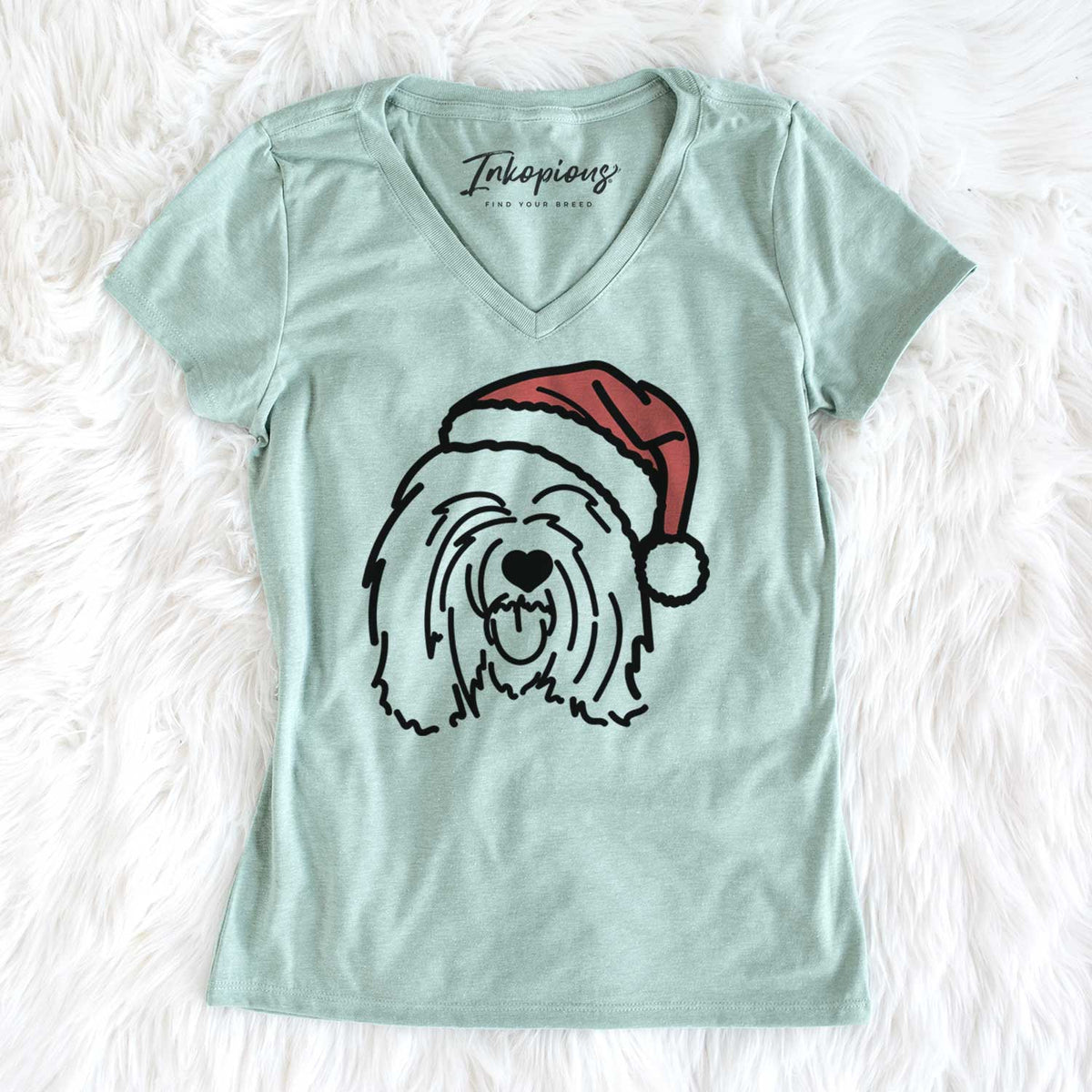 Jolly Tibetan Mastiff - Stan - Women&#39;s V-neck Shirt