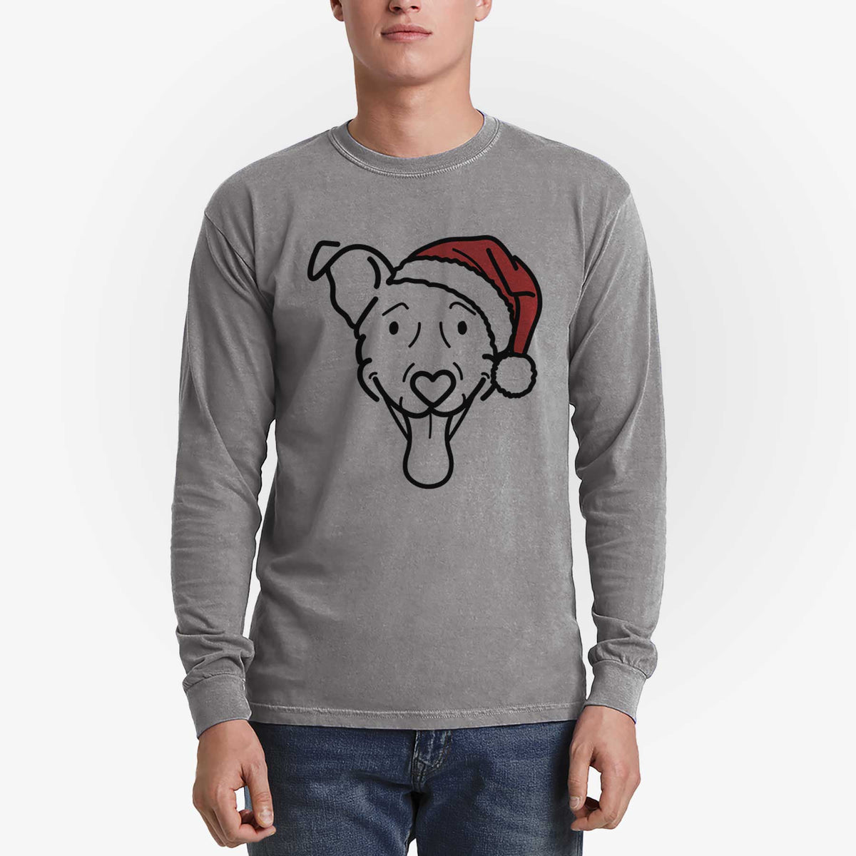 Jolly Vizsla Mix - Tegan - Heavyweight 100% Cotton Long Sleeve