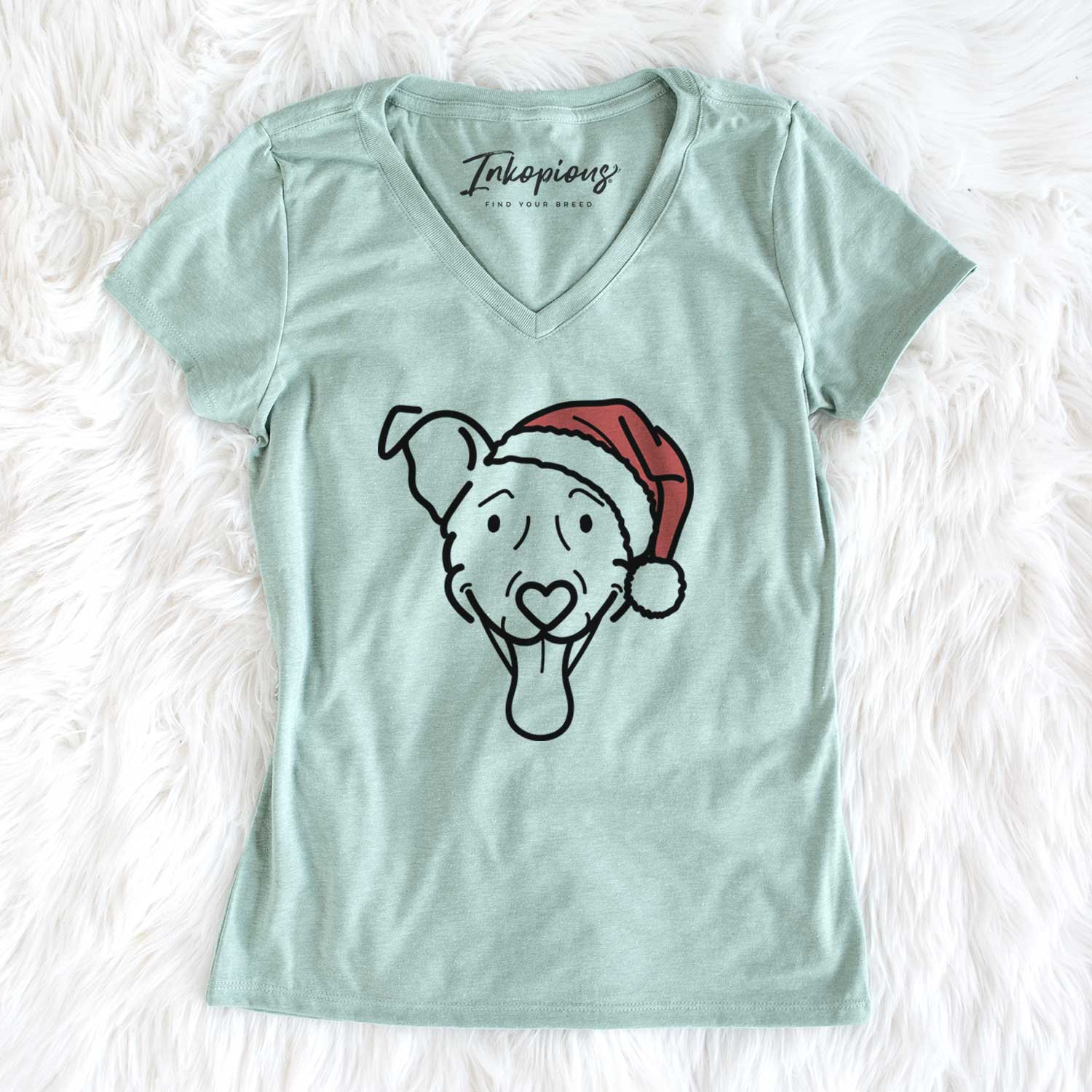 Jolly Vizsla Mix - Tegan - Women's V-neck Shirt