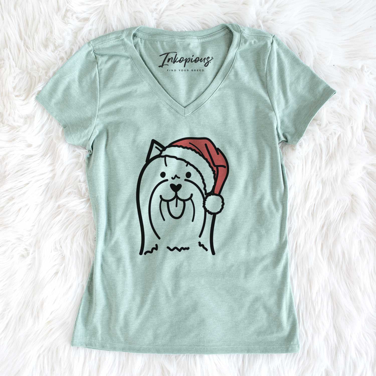 Jolly Yorkshire Terrier - Women's V-neck Shirt