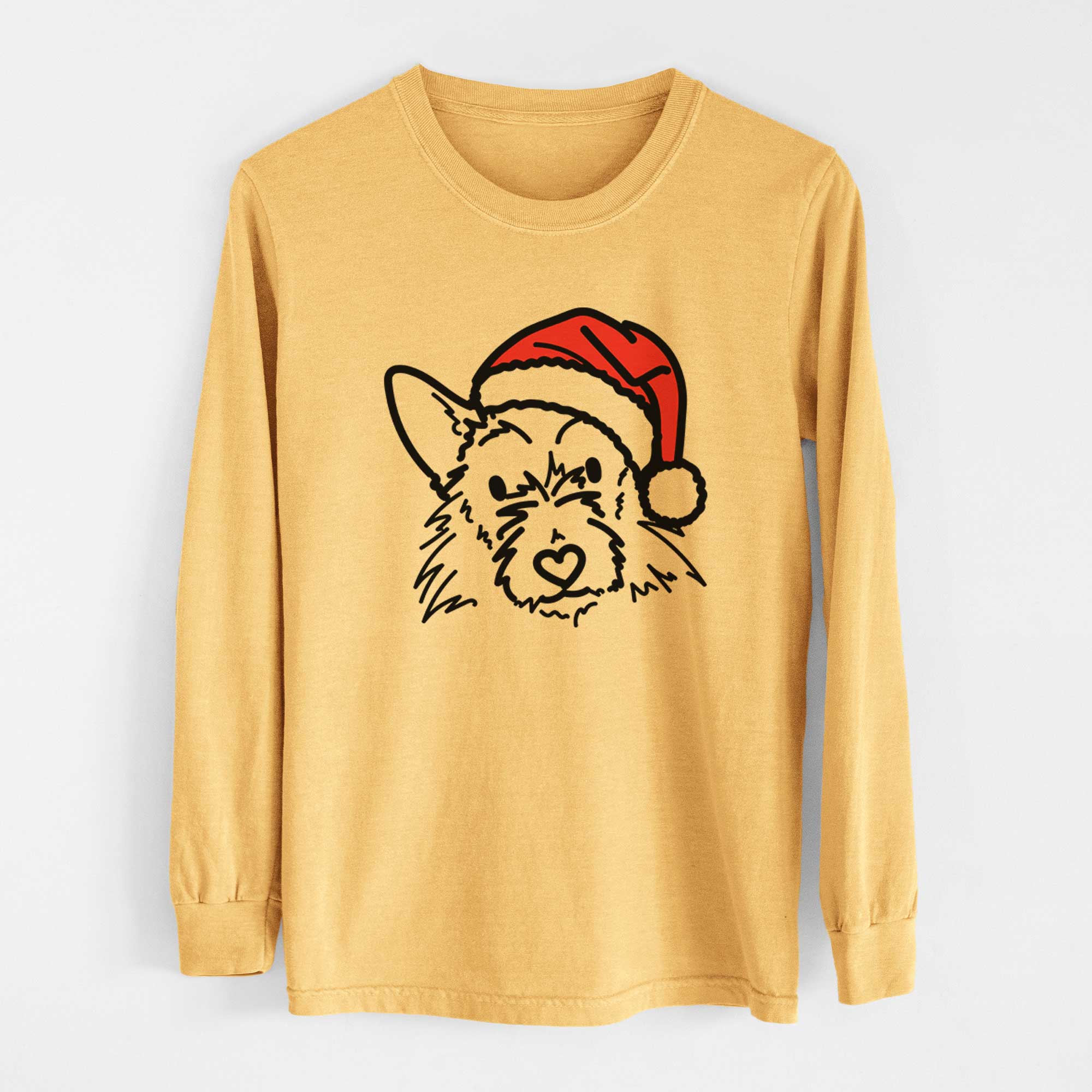 Jolly Terrier Mix - Ziggy - Heavyweight 100% Cotton Long Sleeve