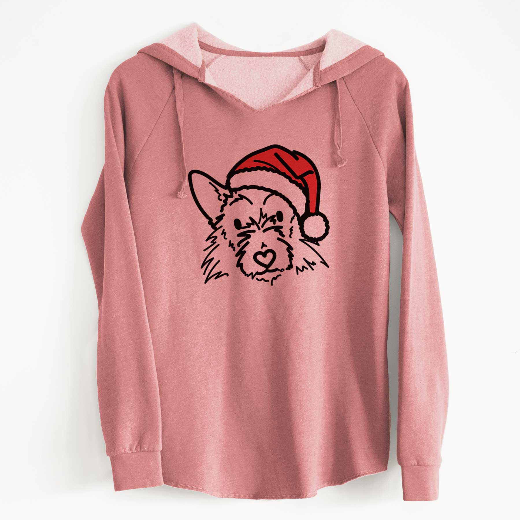 Jolly Terrier Mix - Ziggy - Cali Wave Hooded Sweatshirt