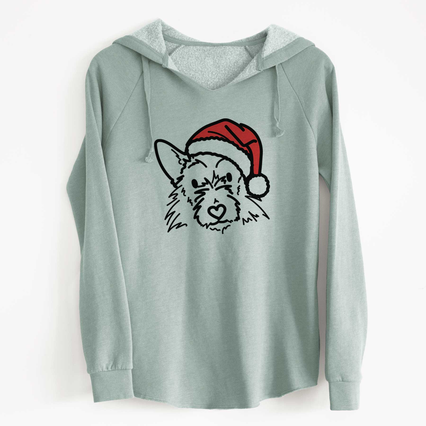 Jolly Terrier Mix - Ziggy - Cali Wave Hooded Sweatshirt