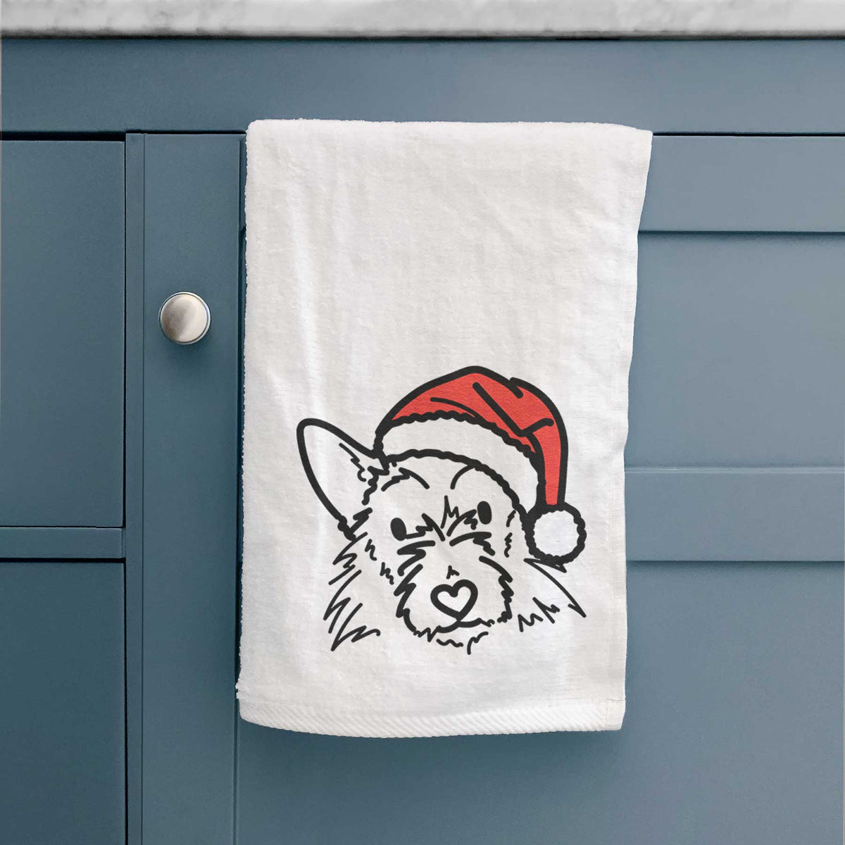 Jolly Terrier Mix - Ziggy - Decorative Hand Towel