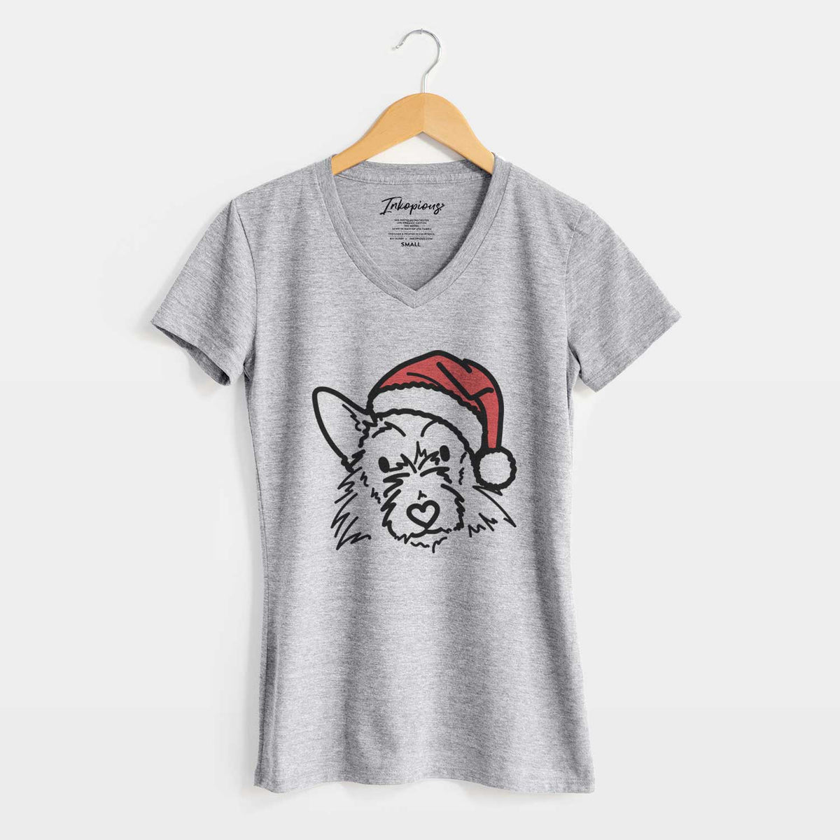 Jolly Terrier Mix - Ziggy - Women's V-neck Shirt