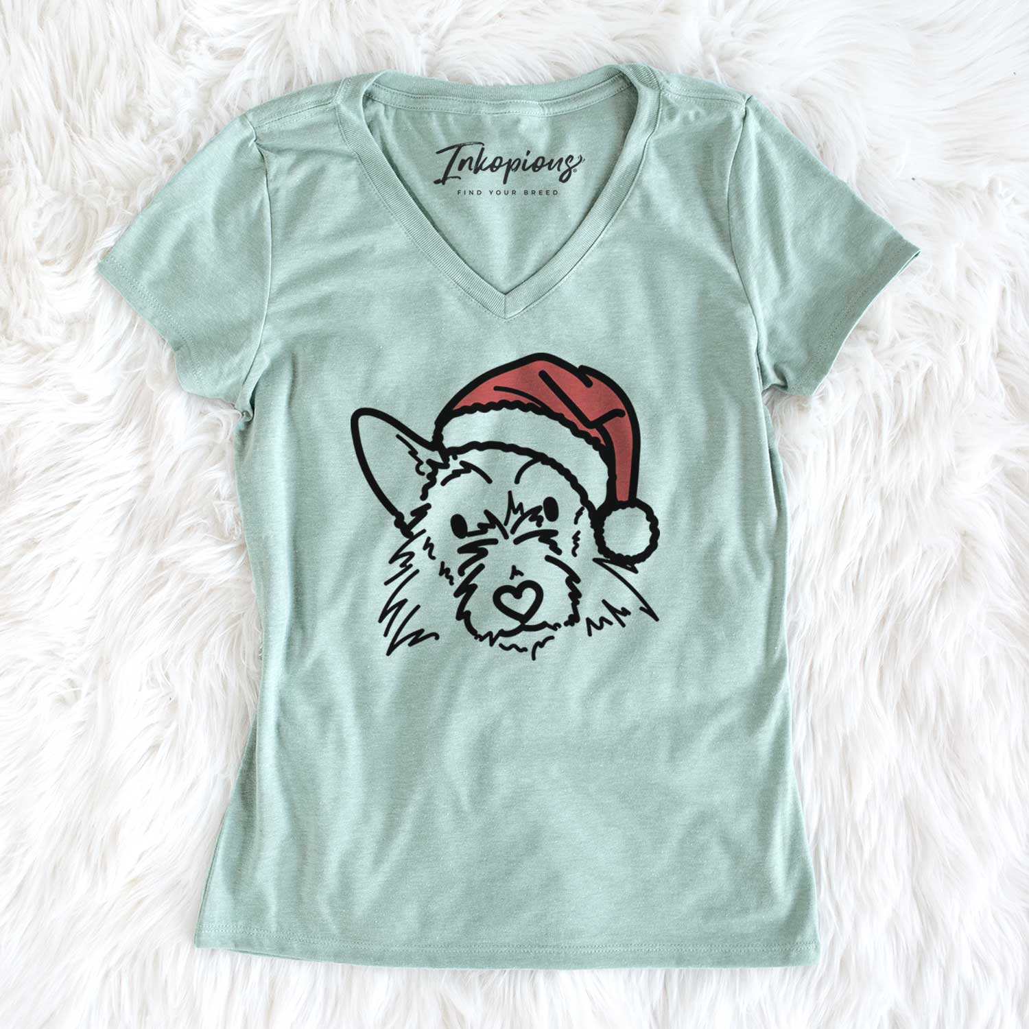 Jolly Terrier Mix - Ziggy - Women's V-neck Shirt