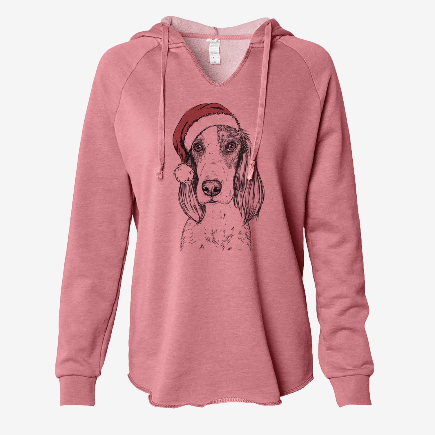 Aline the Irish Red and White Setter - Cali Wave Hooded Sweatshirt