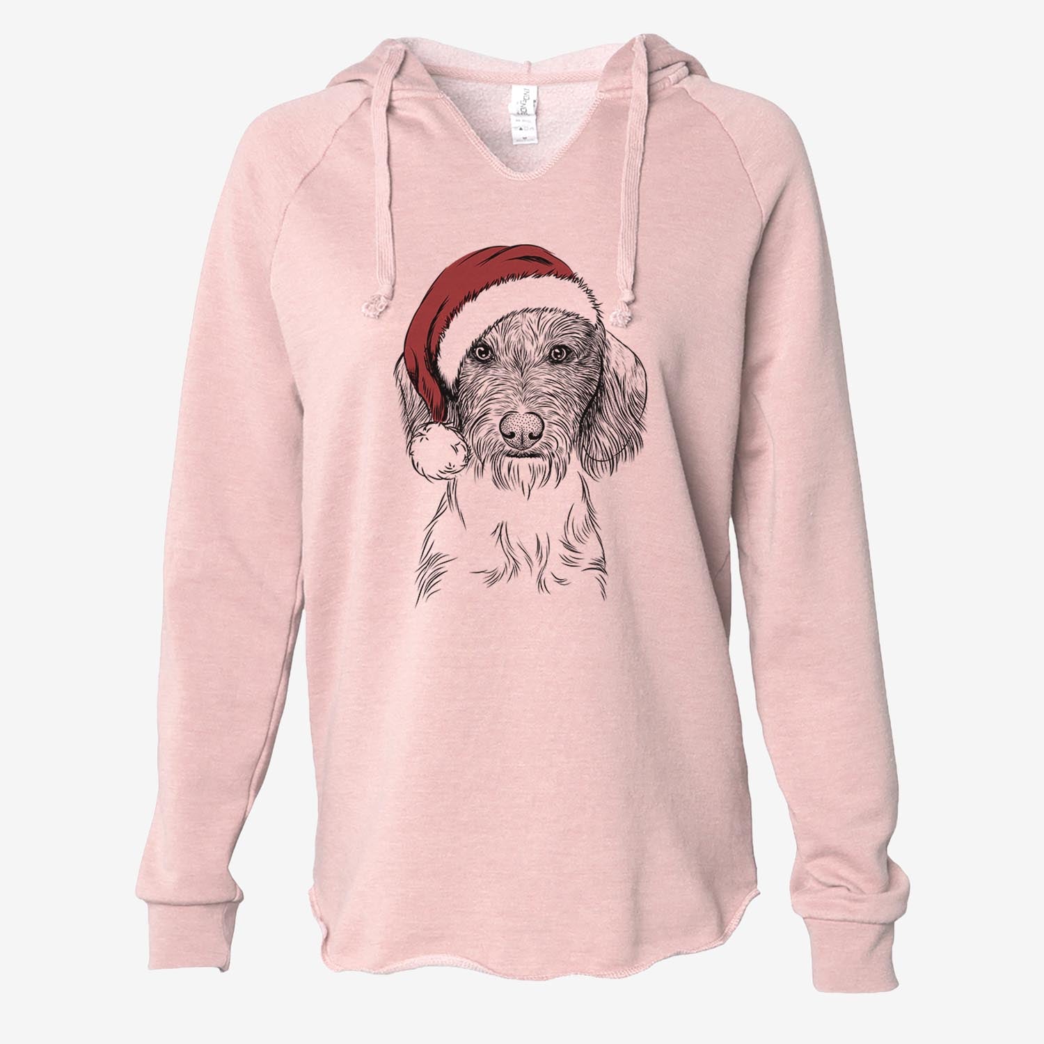 Almond the Wirehaired Dachshund - Cali Wave Hooded Sweatshirt