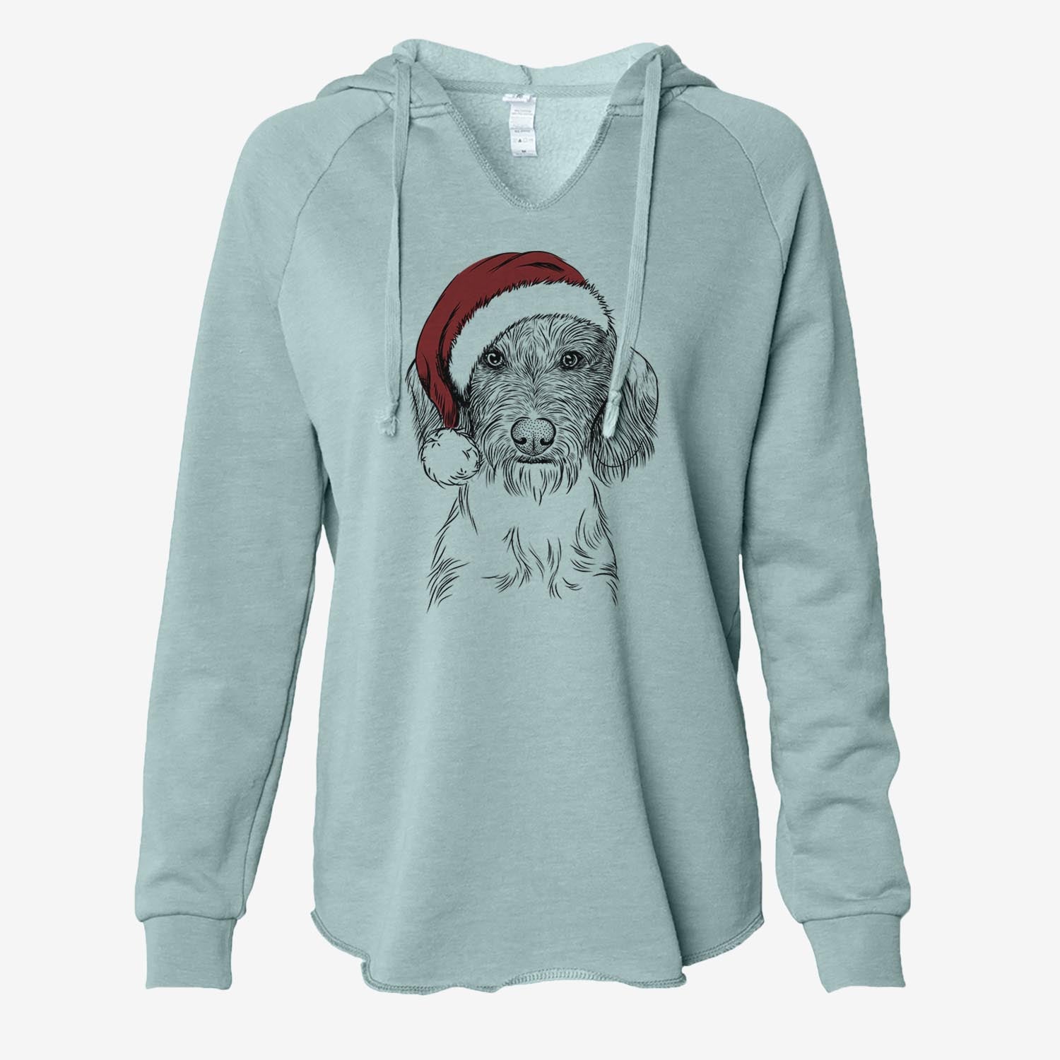 Almond the Wirehaired Dachshund - Cali Wave Hooded Sweatshirt