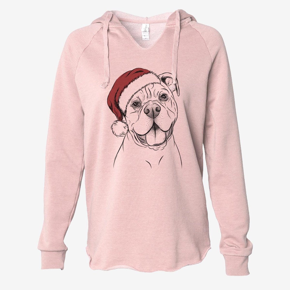 Bravo the Bulldog Mix - Cali Wave Hooded Sweatshirt