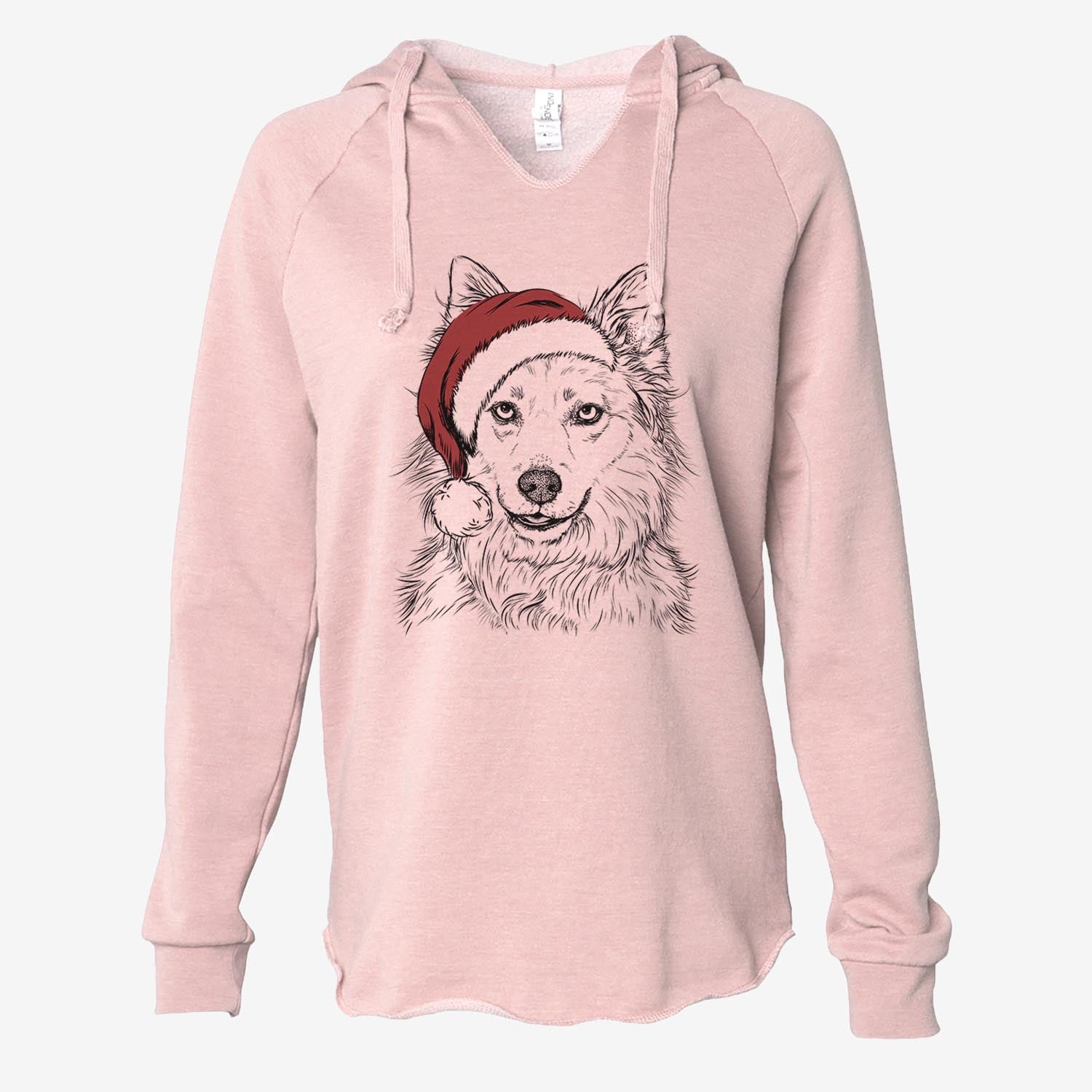 Chia the Samoyed Husky Mix - Cali Wave Hooded Sweatshirt