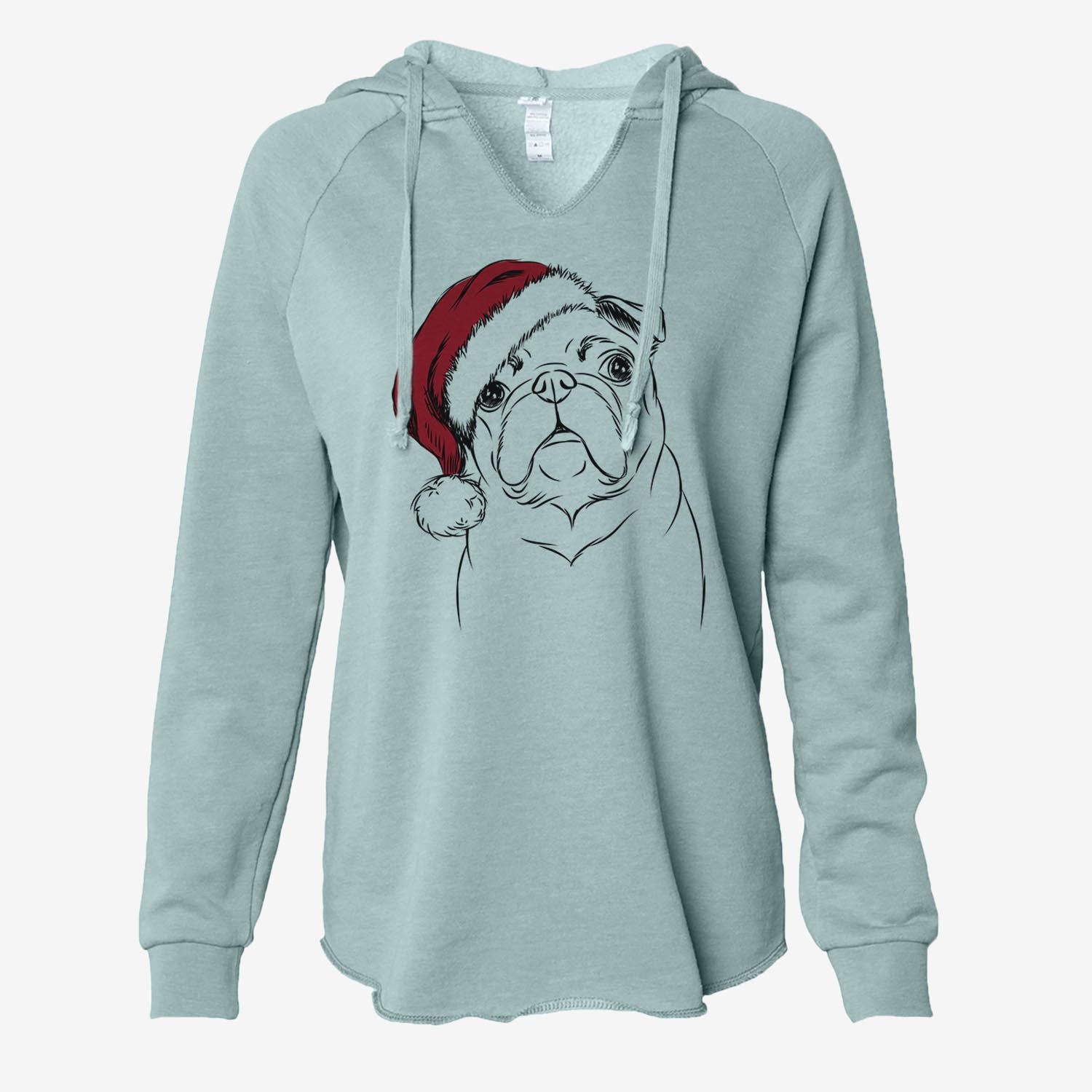 Darling Chloe the Pug - Cali Wave Hooded Sweatshirt