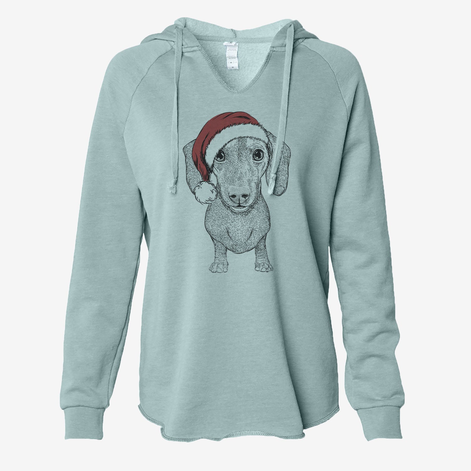 Ernie the Mini Dachshund - Cali Wave Hooded Sweatshirt