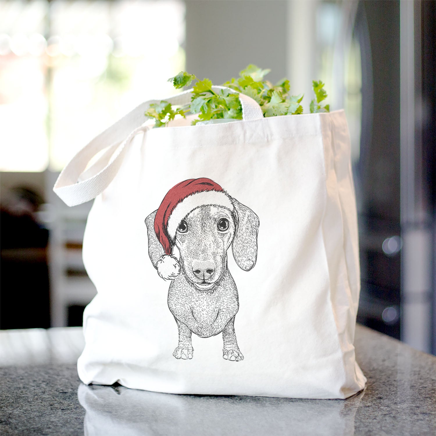 Ernie the Mini Dachshund - Tote Bag